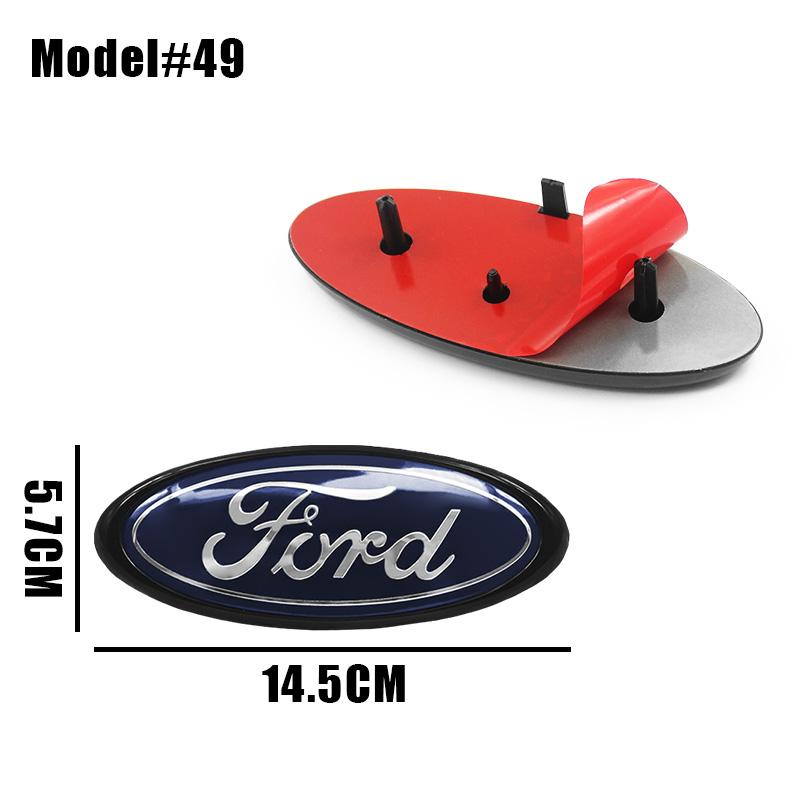 DRZG2 22.3cm 14.5cm Car Styling Logo Front Grille Emblem Rear Trunk Badge Accessories For Ford Mondeo MK2 MK4 F150 F250 F250 GT GT500