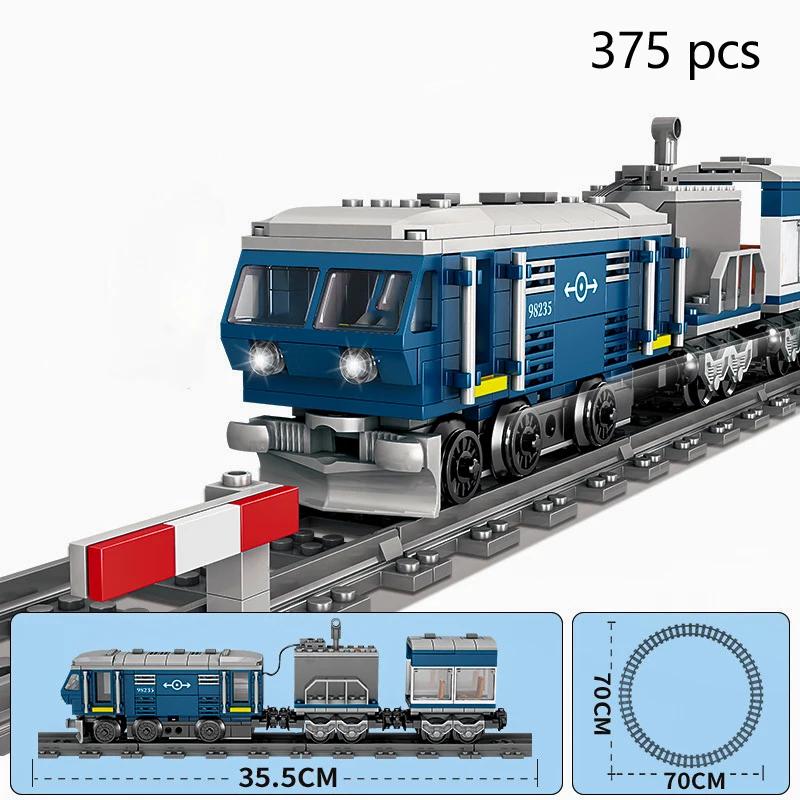 Игрушки-конструкторы «Движущийся поезд» с мотором – Идеально для транспортных средств – Сумасшедшие Мальчики Развивают Практические Навыки Понимание Железнодорожного Транспорта