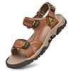 Genuine Leather Men's Sandals 2024 Summer Leisure Men Shoes High Quality Soft Casual Sandals for Men Beach Hiking Men's Shoe