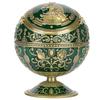Retro Ashtray W Lid Globe Eagle Green Zinc Alloy Smoking Accessories Decorative Ornament