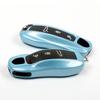 For Porsche Taycan Key Case 911 Paramela Macan Cayenne 718 Ice Crystal Blue Replacement Case