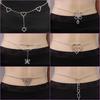 Trendy Rhinestone Bikini Waist Chain: Sexy, Transparent Body Jewelry
