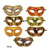 Маска на половину лица уникальная Хэллоуин маскарад макияж бал вечеринка необычный аксессуар мужчины