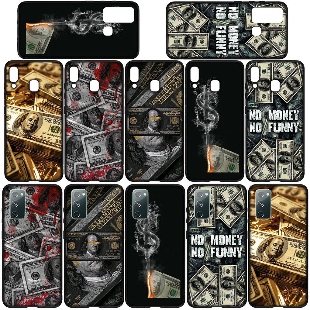 Чехол для iPhone 16 15 Xiaomi Redmi Note 14 13 12 11 Pro Max X 8 9 16e Samsung Galaxy S25 S24 S23 Moto G85 OPPO Huawei Money 100 Dollars 1 Phone Case