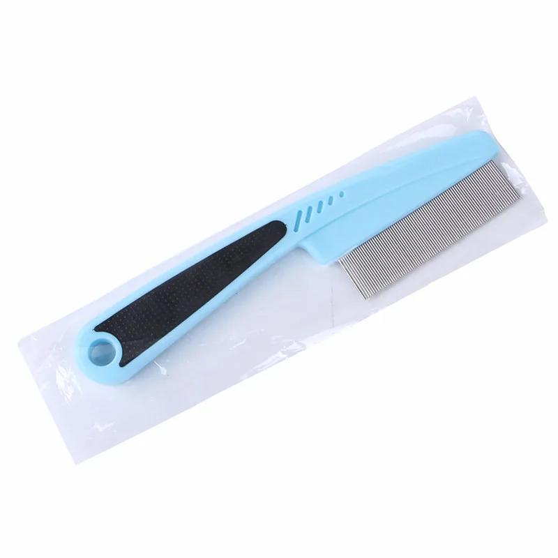 Pet Hair Shedding Comb Stainless Steel Flea Comb for Cat Dog Pet Comfort Flea Hair Grooming Comb Dog Cat Fur Removal Brush