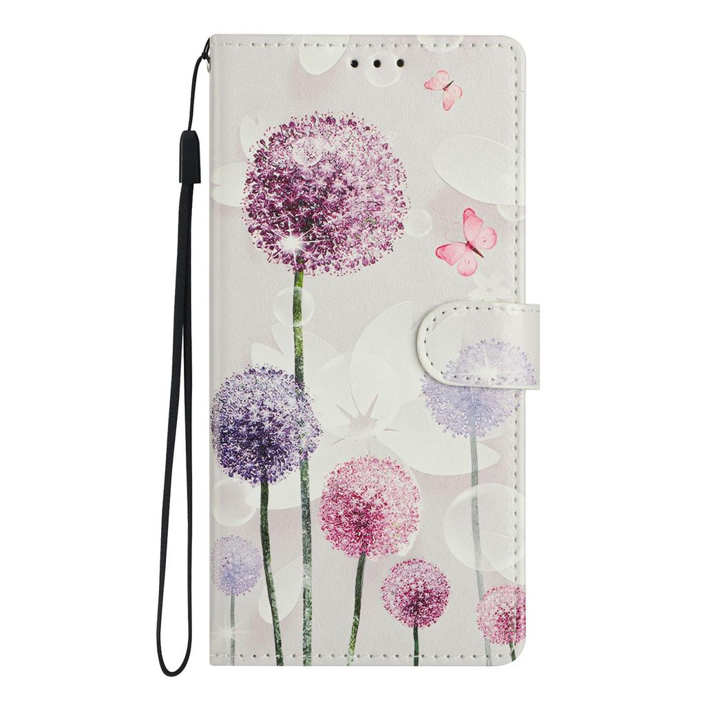 For Samsung Galaxy M36 5G Case Pattern Printing Wallet Stand Flip Leather Phone Cover with Strap
