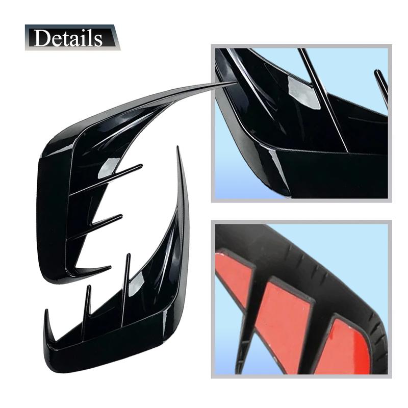 Car Rear Bumper Lip Spoiler Air Vent Outlet Cover Trim for BMW 3 Series G20 M-Sport 320e 330e 318i 320i 325i 330i 340i -