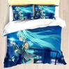 Комплект пододеяльника Hatsune Miku Одеяло Постельное белье 3D Детский постельный комплект 3 предмета 1 пододеяльник Кинг-сайз