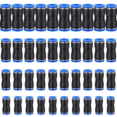 40 шт. прямые нажимные соединители, пневматические соединительные фитинги, воздушная линия, быстрый ремонт шланга