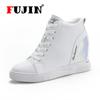 Женская обувь Белые кожаные кроссовки на платформе Женские мужские повседневные белые туфли на плоской подошве Замшевые спортивные кроссовки