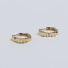 Less Is More 14K Gold One Touch Stripe Earring