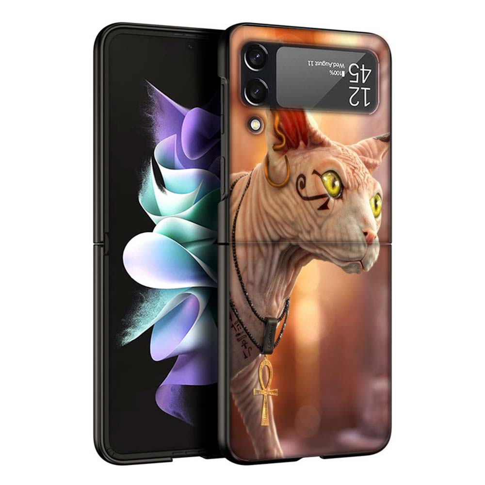 Чехлы Lavaza Sphynx Sphinx Cat для Samsung Galaxy Z Flip 4 5 6 7 3 Z Flip7 Flip6 Flip4 Flip5 Flip3 5G Жесткие Ударопрочные Fundas Cov