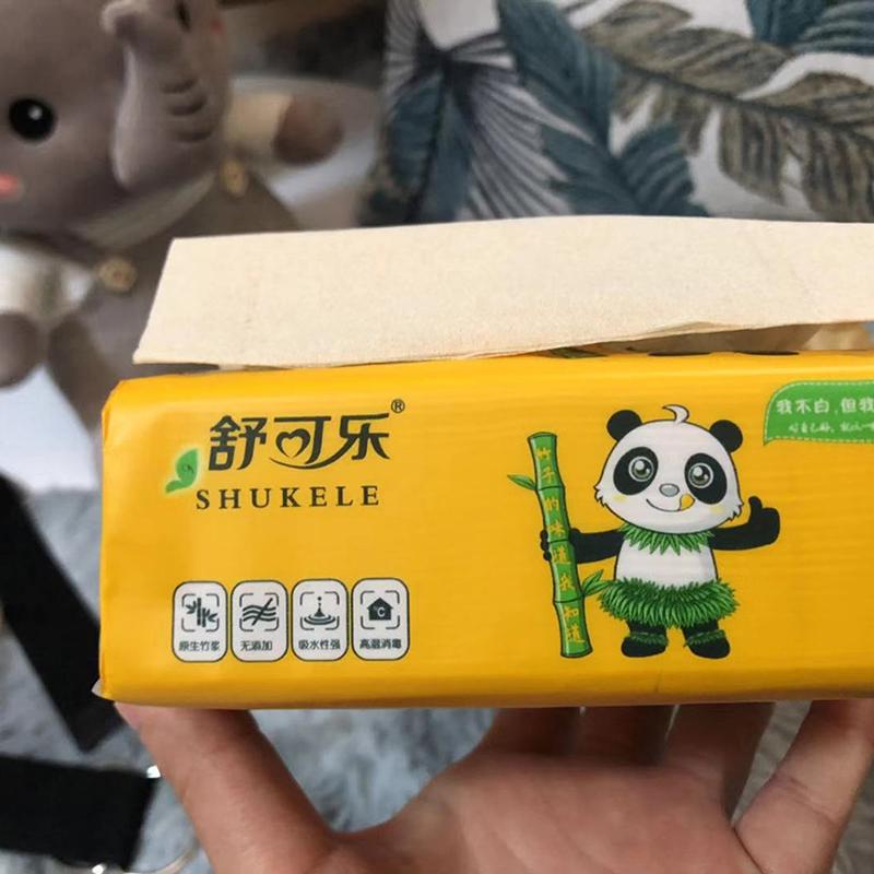 60Pcs/Pack Nature Bamboo Soft Paper Napkin For Table Dinner Paper Tissues