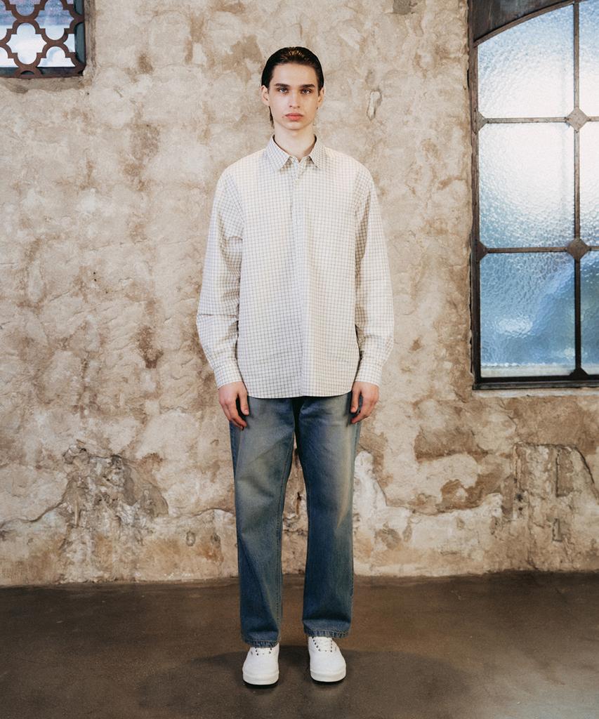 SHIRTER Navona Shirt V2 (Check Ivory)