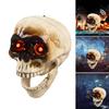 Animated Talking Skull with Moving Mouth Terrifying Halloween Parties Accessories Home Decoration for Window and Door