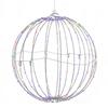 Christmas LED Light Ball Foldable Large Lighted Sphere for Tree Metal Frame Sphere Light for Indoor Outdoor Garden Patio Decor