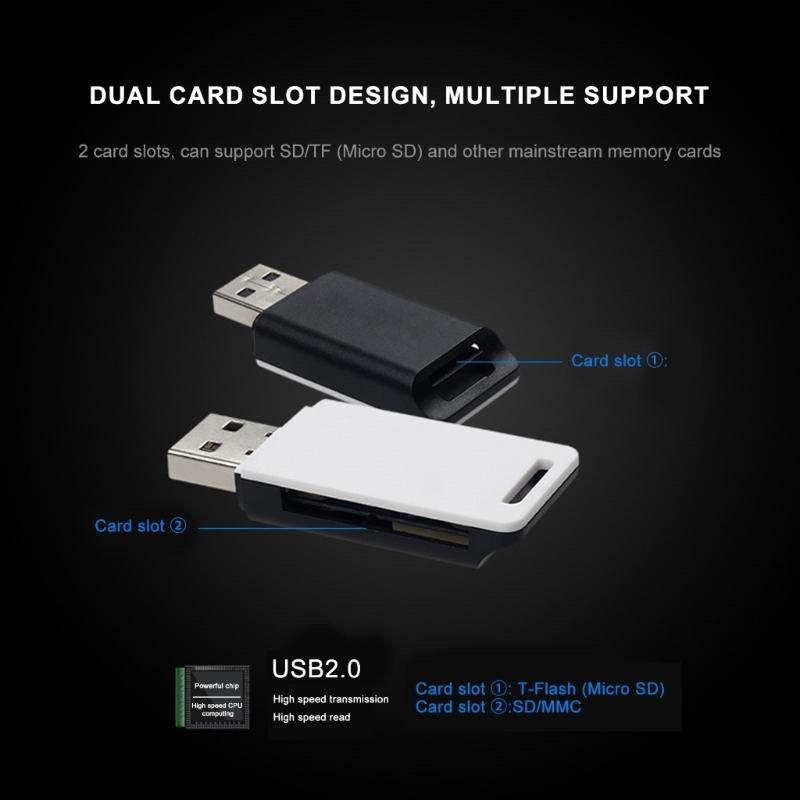 Портативный кардридер USB 2.0 Портативный кардридер USB 2.0, предлагающий быстрый доступ по принципу Plug & Play, защиту данных.