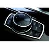For BMW X3 G01 X4 G02 2018- Silver Steel Console Multimedia Knob Frame Trim