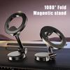 Car Magnetic Phone Holder 360° Rotation Nano Adhesive Aluminum Alloy Mount with Powerful Magnets for IPhone 15/14/13/12 Series