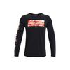 Printed Crew Neck Pullover T-Shirt Men Tops Black 1370531-001