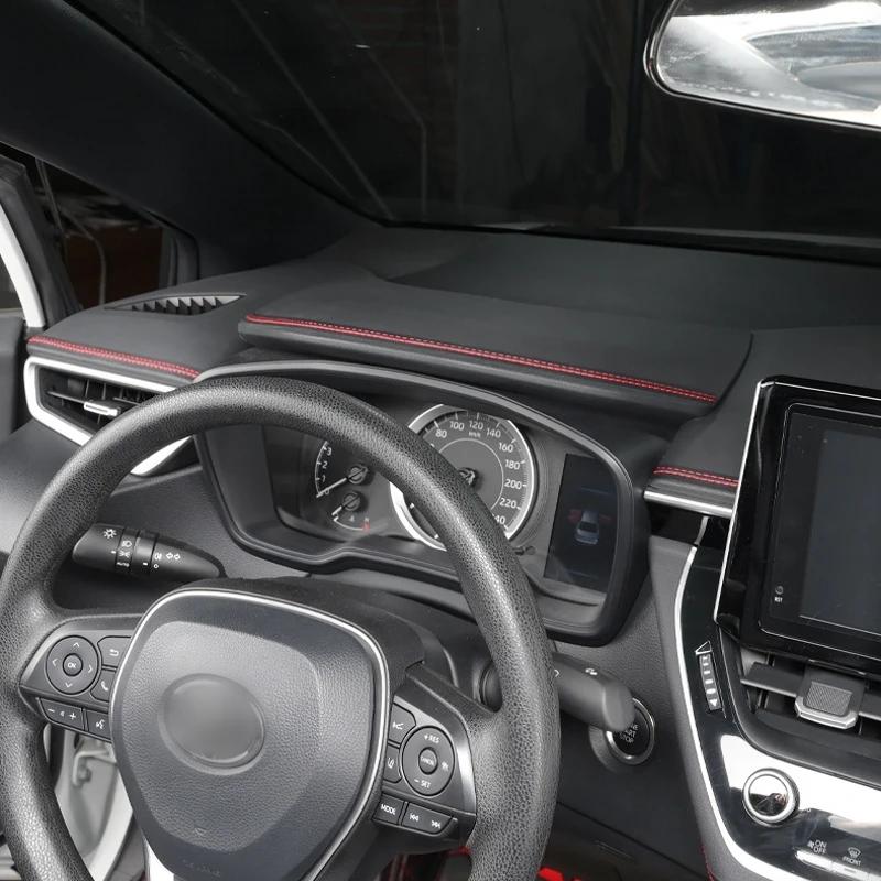0.5/2m Car Interior PU Leather Decoration Line Self-adhesive Moulding Trim Dashboard Decorative Line DIY Red Braid Strip