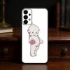 Kewpie Милый ангелочек Прозрачный чехол для телефона Для Samsung S25,24,21,22,23,30,Ultra,20,Plus,Fe,Lite,Note Мягкая черная крышка