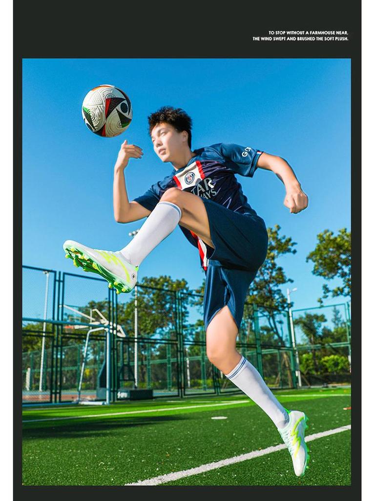 Детские трансграничные футбольные бутсы для мальчиков и девочек - TF (искусственный газон) и AG (искусственное покрытие с длинными шипами), идеально подходят для учеников начальной и средней школы