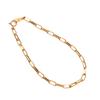 Браслет-цепочка из золота K18 18 карат, ширина 3 мм, длина 18 см, выбираемый размер, застежка-кольцо, унисекс [Speranza]