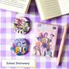 Demon Hunters 4-in-1 Cartoon Kids' Stationery Set, Including Correction Tape, Notebook, Pen and Badge, Ideal Gift for Students