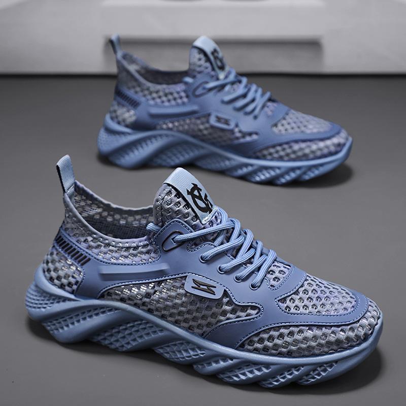 Men's Creek Shoes Summer Thin Mesh Large Mesh Breathable Sports Shoes Low-top Leisure Travel Mountaineering Men's Shoes