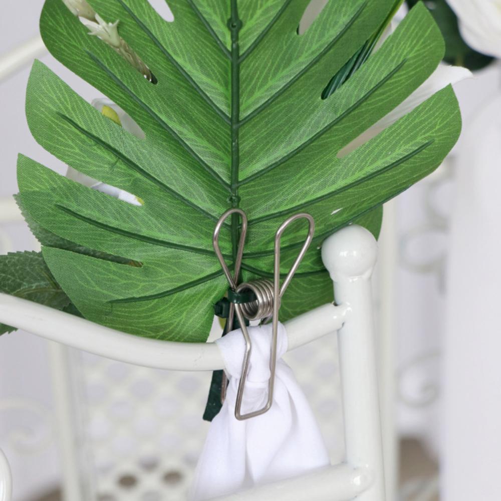 1Pc White Wedding Chair Decorations Wedding Aisle Decorations for Wedding Ceremony Flowers for Wedding Aisle Decor Church Pew Decorations