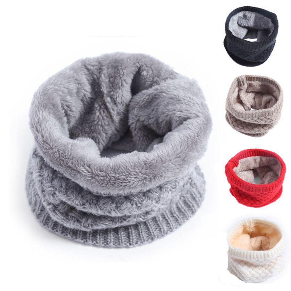 Men Women Thick Neck Gaiters Soft Neckerchief Knitted Scarf Snood Neck Warmer Autumn Winter Thermal