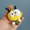 Funny Sheep Doll Crochet Keychains Custom Crochet Cartoon Animal Doll Series Keyring Knitting Bee Doll Cute Keychain