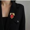 Женские классические желейные броши из смолы с клубникой, булавки, модные фрукты, креативный дизайн, костюм, офисные булавки для женщин, подарок на Новый год