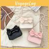 Butterfly Pearl Knot Chain Shoulder Bag Pu Material For Girls Life Daily