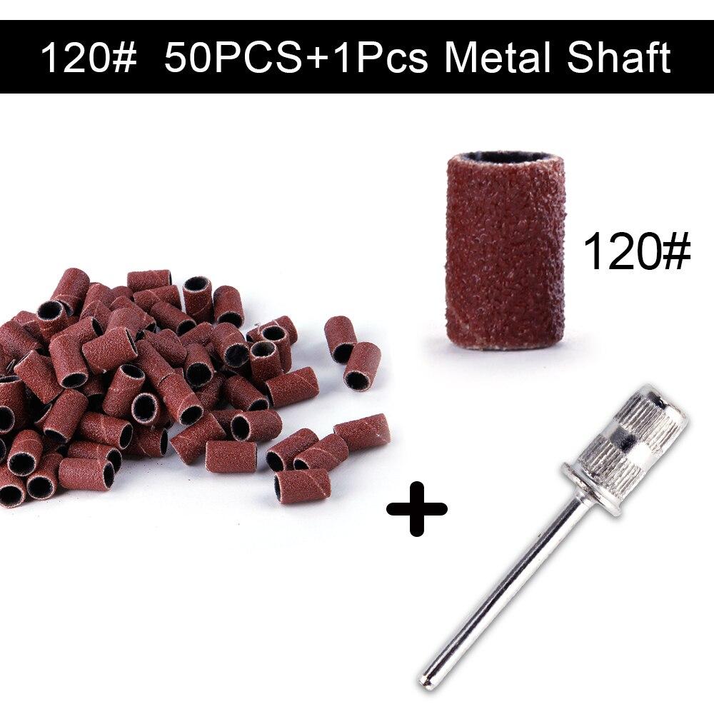 50/100 шт. шлифовальные ленты для ногтей, шлифовальные колпачки для маникюра, педикюра, сверла для кутикулы, акриловые ногти, гель-лак, дрель, аксессуары