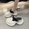 Модные женские сандалии на платформе DIY на шнуровке Модные клоги Толстая подошва Летняя садовая обувь Женские домашние уличные тапочки Пляжные танкетки Слайды