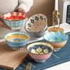Богемская миска 6,25 дюйма Креативная керамическая миска для риса, лапши, супа, салата Домашняя кухонная посуда Ресторанный ретро набор посуды 2025