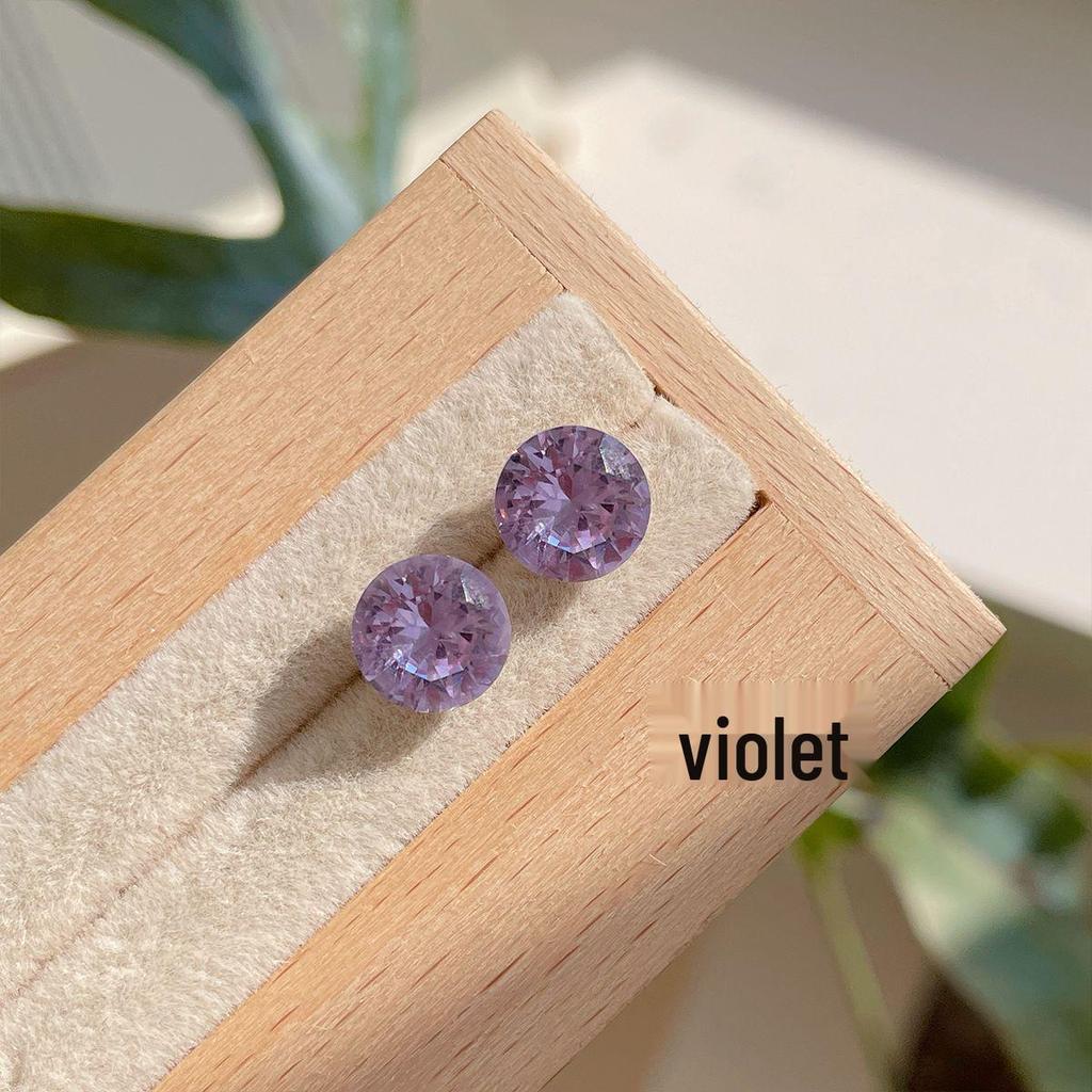 Вспышка Millennium восьмигранные серьги-гвоздики с розой из циркония для женщин - индивидуальный многогранный изысканный дизайн