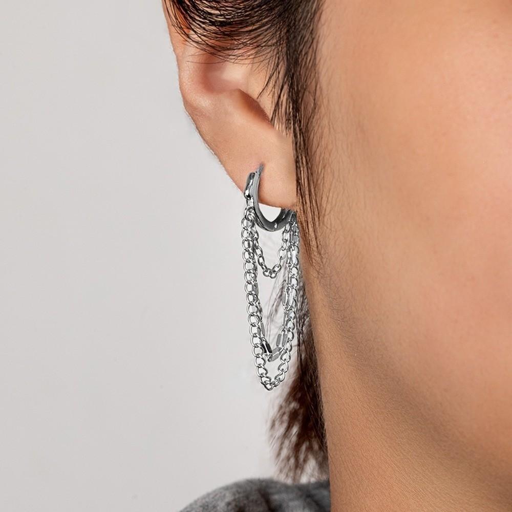 Hypoallergenic Chain Earrings Tassel Dangle Drop Earrings Fashion Hoop Earrings Daily Wear