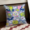 Cute TTamagotchi Cushion Cover Reversible Soft Durable Pillow Cover Home  Car MultiScene Use for Daily Comfort