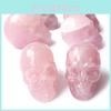 Stylish Pink Skull Figurine Bold Home Decor Toy Art Gift For Creative Spaces