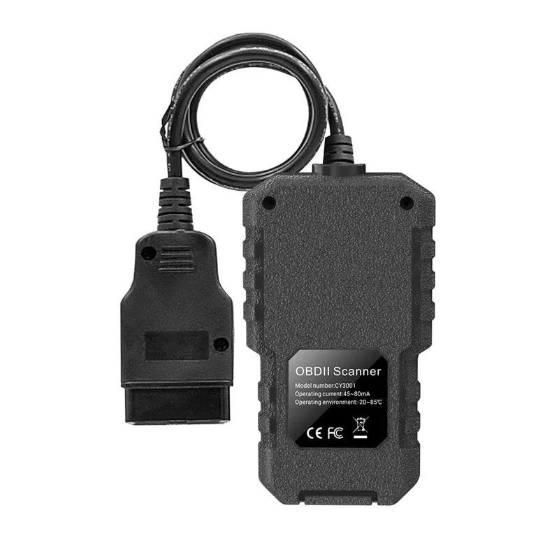 Профессиональный сканер OBD2 CY3001 | Диагностика двигателя/ABS/SRS с потоком данных в реальном времени | Чип Elm327 для Android/iOS | Автомобиль/Грузовик