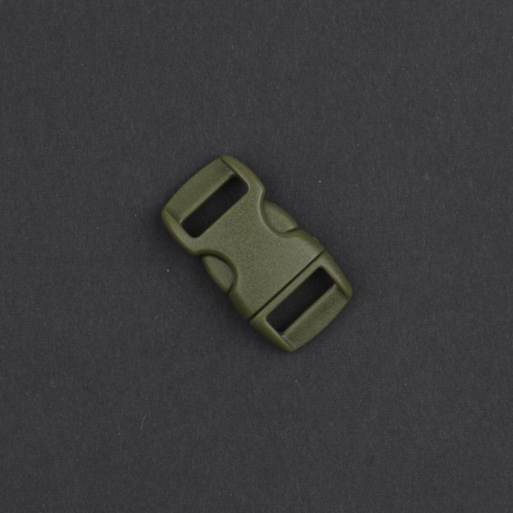 DIY Plastic Bracele Parachute 10mm 3/8" Side Release Buckle Outdoor Camp Paracord Webbing Strap
