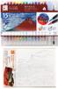 Coloring Book Akashiya Brush Pen Watercolor Brush 15 Traditional Japanese Red Fuji Akashiya Calligraphy Colorful Adult Coloring Four Seasons Autumn