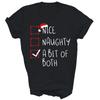 Nice Naughty A Bit Of Both Christmas Unisex Shirt Gift