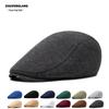Men's Autumn/Winter Wool Beret: Duckbill Cap, British Style Newsboy Cap, Warm and Soft.