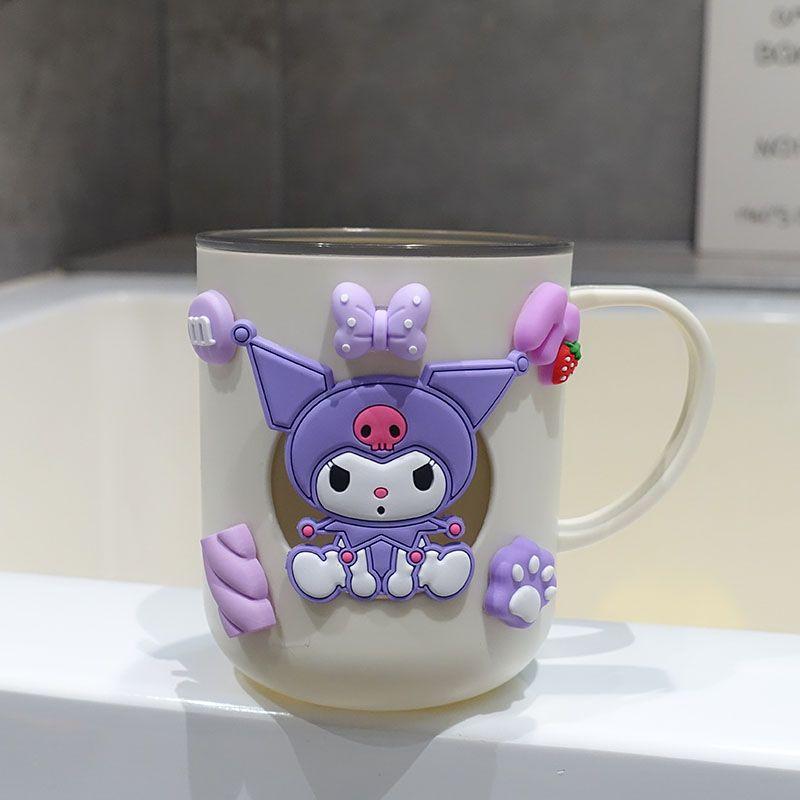 Милая кружка для зубных щеток Sanrio Hello kitty Cinnamoroll Стильная Креативная Мультяшная Изысканная Домашняя Противоударная Туалетная Кружка
