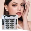 1 Set Magnetic Eyelashes with Eyeliner Tweezer Natural Looking Magnetic Fake Lashes with Applicator Tool Women Girls Eye Makeup Tools