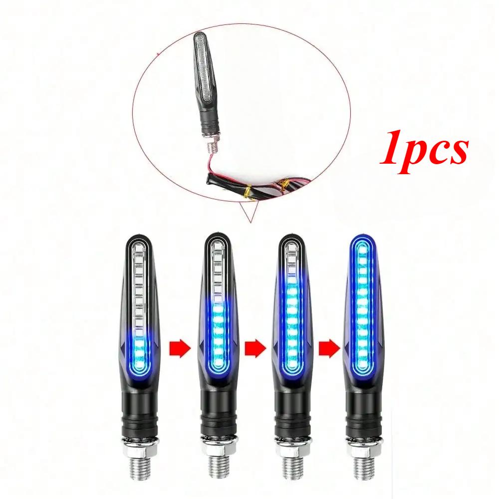 2 шт. Универсальный светодиодный указатель поворота для мотоцикла 12 В IP68 Водонепроницаемый янтарный мигающий индикатор мигалка задние фонари аксессуары для ламп